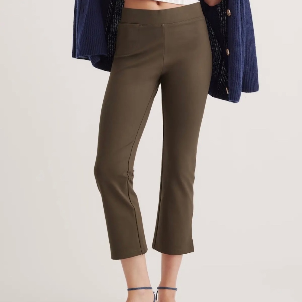 Quince Ultra-Stretch Ponte Kick Flare Pants